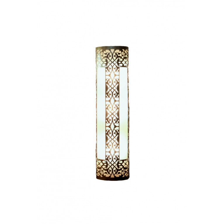 Wall lamp 50 cm, metal with plexiglass, diameter 14 cm